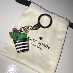 Kate spade cactus keychain